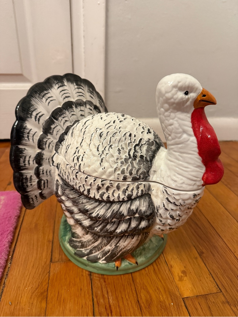 Vintage Hand Painted Italian Turkey Soup Tureen DY Bresolin Made in Italy - Picture 2 of 9